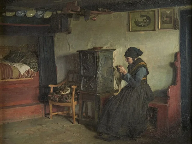 1860-Georg Nicolai Achen - Il soggiorno di un agricoltore a Refsnæs